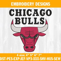 Chicago Bulls Embroidery Designs, NBA Embroidery Designs, Chicago Bulls Basketball Embroidery Designs