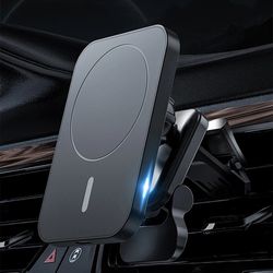 Magnetic Car Holder for iPhone 12/13/14 Pro Max | MagSafe | 15W Wireless Fast Charging | Cell Phone Car Accessories | In