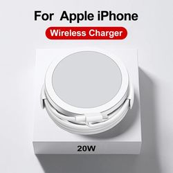 Apple Magnetic Wireless Charger for iPhone 15/14/13/12/11 Pro Max/Mini/X/XS/8 | USB-C Fast Charging | Phone Accessories