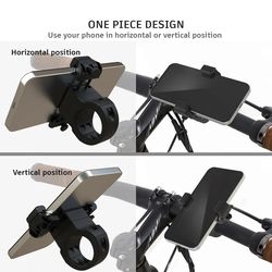 UPPEL Bike Phone Holder | Mini Phone Holder for MTB Bicycle | 360 Rotatable | Cycling Mobile Stand | Cellphone Support M