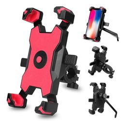 Bike Phone Holder | Universal Motorcycle Bicycle Phone Holder | Handlebar Stand Mount Bracket | Easy Open | For iPhone 1