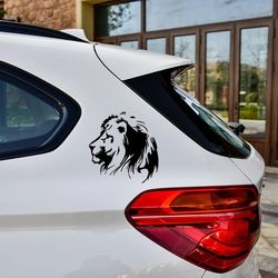 G107 Aliauto Personality Car Sticker | Meditation Lion | Automobiles Motorcycles Accessories | Vinyl Decal | for Peugeot