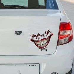 Clown Mouth HAHAHA Graffiti Stickers | for Jeep Car Truck Van SUV Motorcycle | Window Wall Cup Bumpers | Waterproof Craf