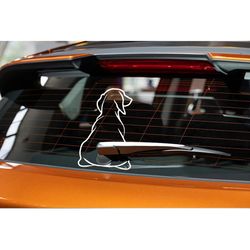 Funny Dog Moving Tail Car Sticker | Window Wiper Decals | Dog Sticker Car Rear Sticker | Wiper Tail Decals | Windshield
