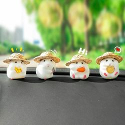Car Decoration Hamster Car Accessories | Window Center Console Cute Doll | Car Interior Pendant | Auto Dashboard Cool De