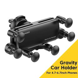 Essager Universal 6 Points Solid Fold Car Phone Holder | Gravity Car Holder For Phone In Car | Air Vent Clip Mount Smart