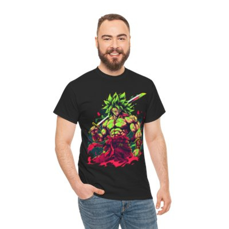 Samurai Broly Dragonball Heavy Cotton Tee Casual Cl.jpg