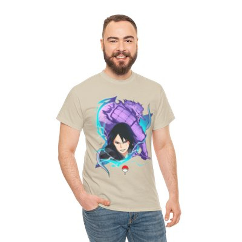 Sasuke Uchiha Heavy Cotton Tee Casual Classic Fabri.jpg
