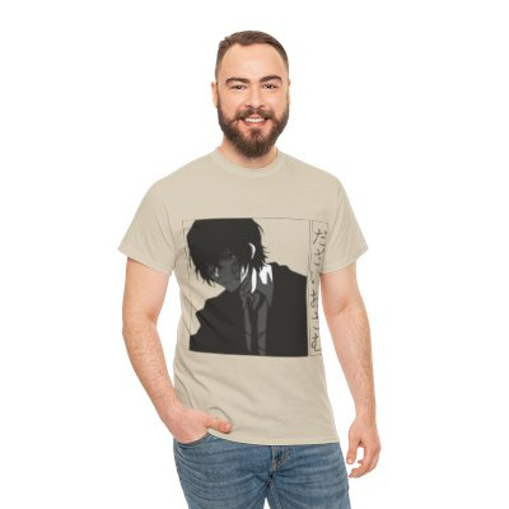 Osamu Dazai Heavy Cotton Tee Casual Classic Fabric_.jpg