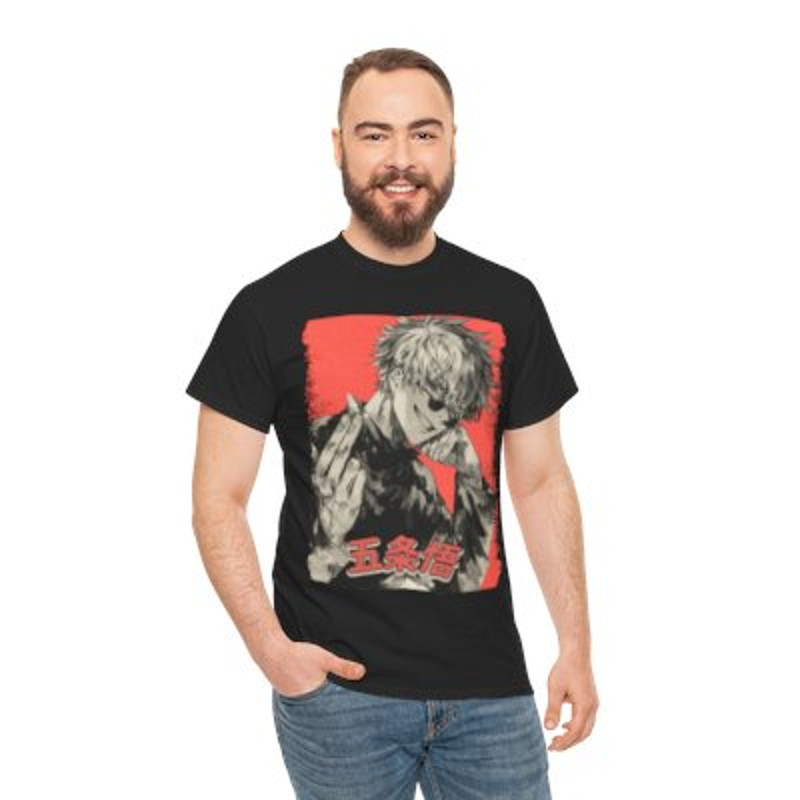 Satoru Gojo Fight Sorcery Heavy Cotton Tee Casual_y.jpg