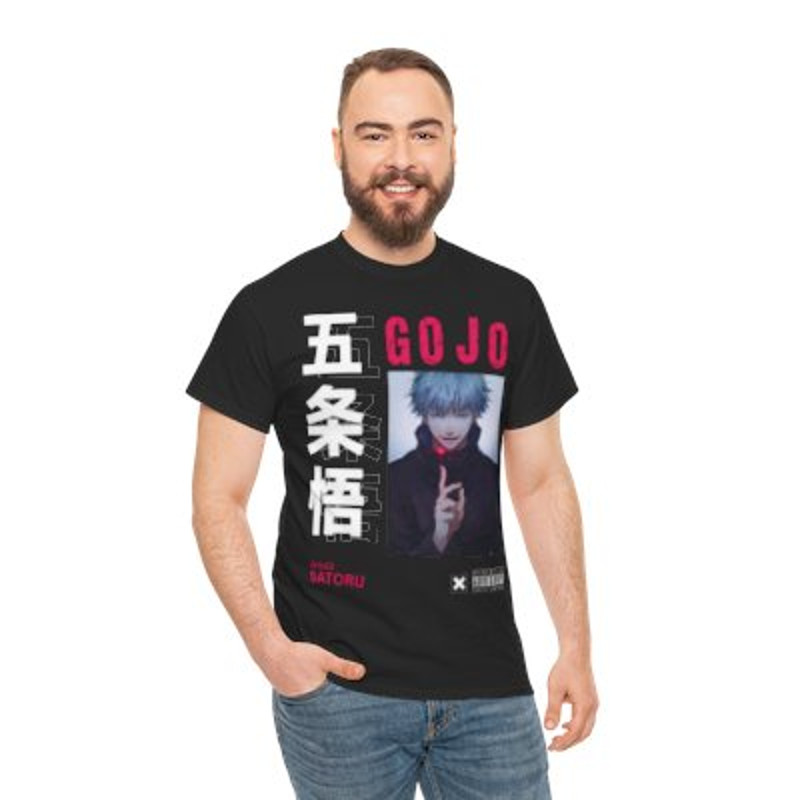 Satoru Gojo Jujutsu Kaisen Heavy Cotton Tee Casual_.jpg