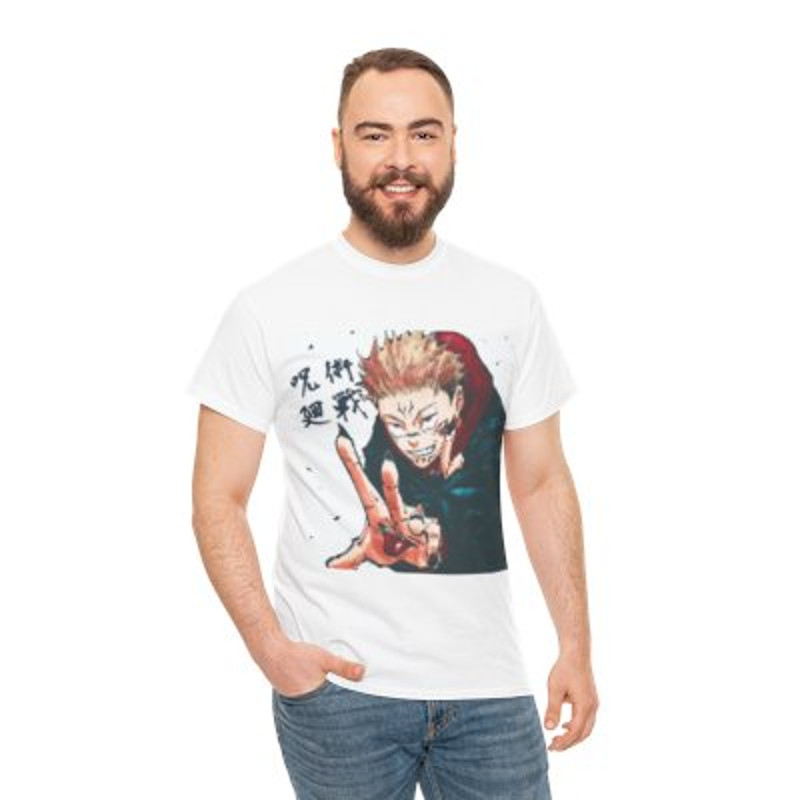 Yuuji Itadori Jujutsu Kaisen Heavy Cotton Tee Casua.jpg