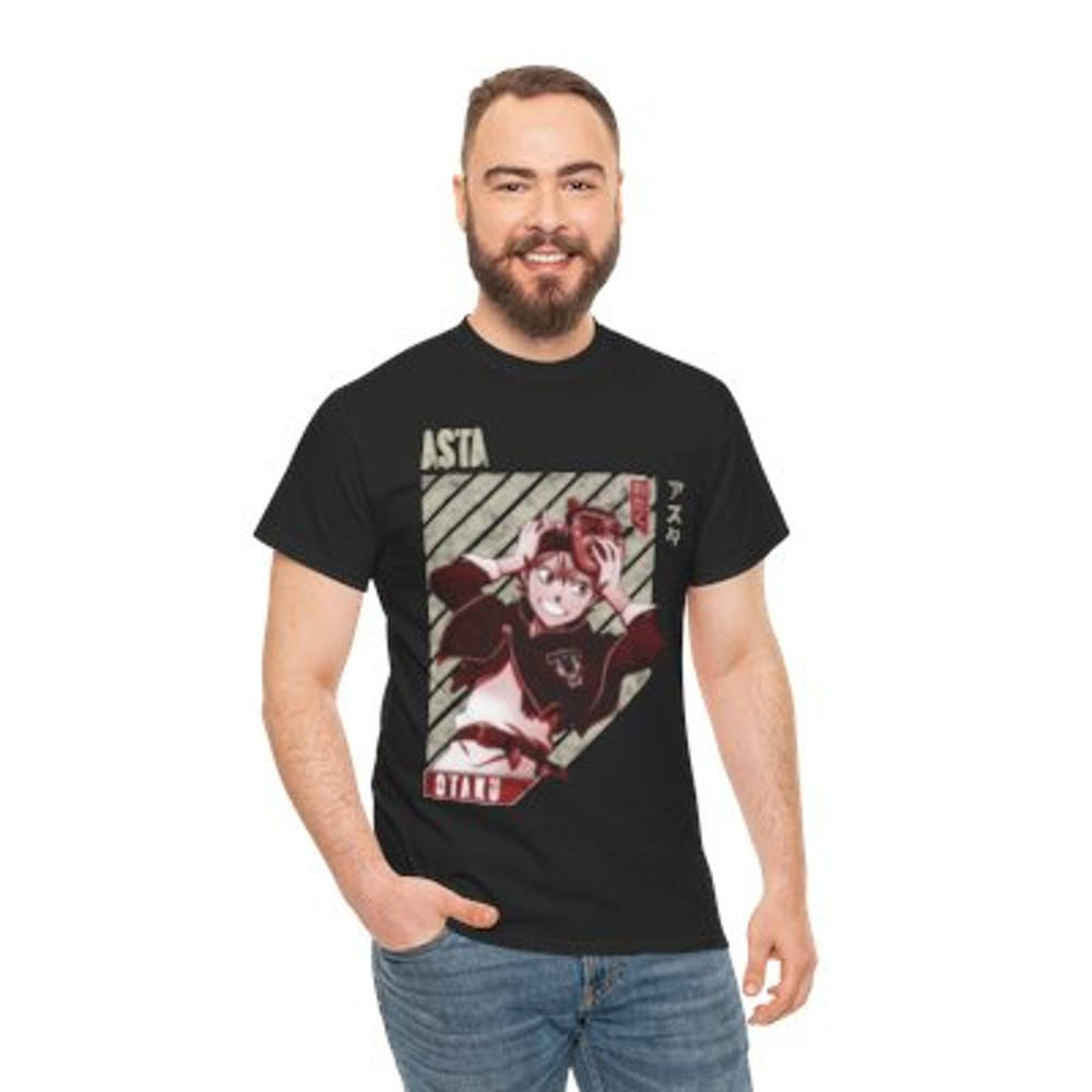 Asta Black Clover Anime Unisex Heavy Cotton Tee_yyt.jpg