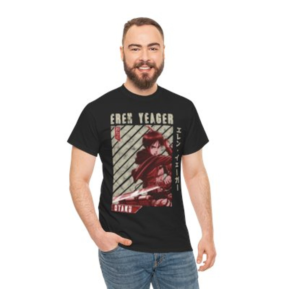 Attack on Titan-Eren Yeager Unisex Heavy Cotton Tee.jpg
