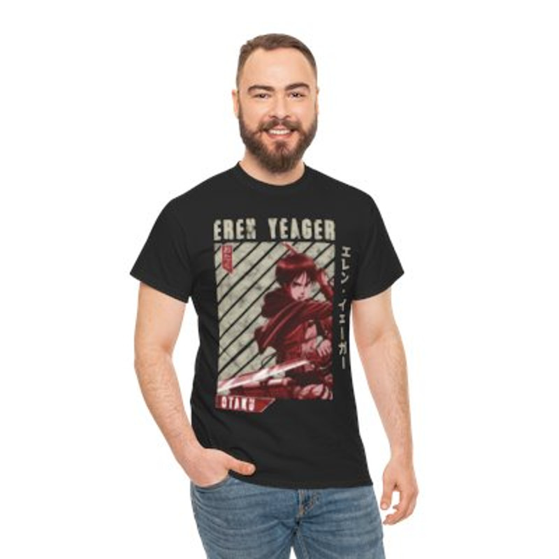 Attack on Titan-Eren Yeager Unisex Heavy Cotton Tee.jpg
