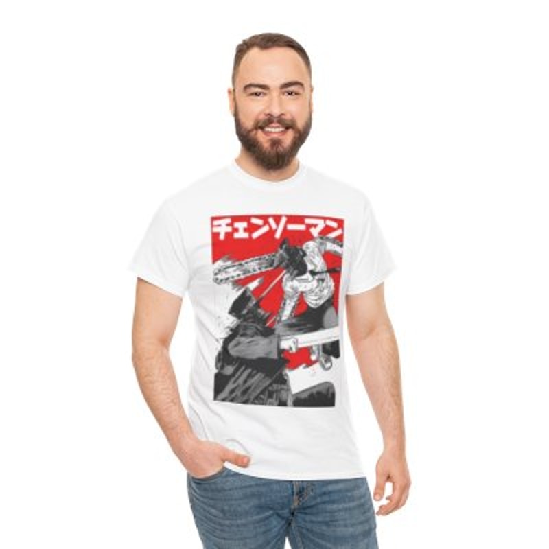 Chain saw Man Unisex Heavy Cotton Tee Casual_yythkg.jpg