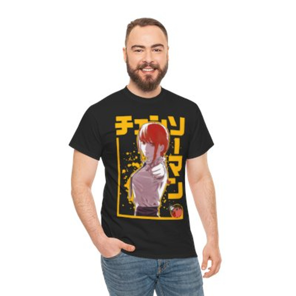 Chainsaw Makima Unisex Heavy Cotton Tee Casual Clas.jpg