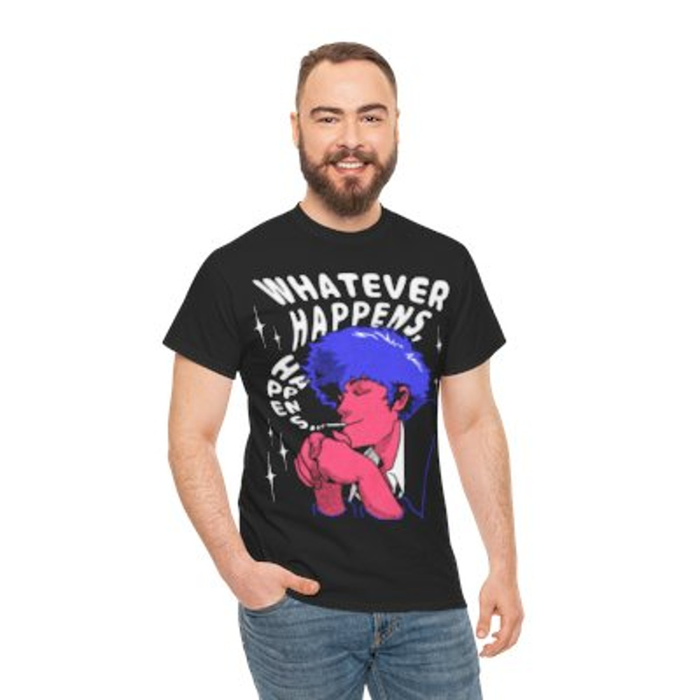 Cowboy bebop Spike Unisex Heavy Cotton Tee Casual_y.jpg