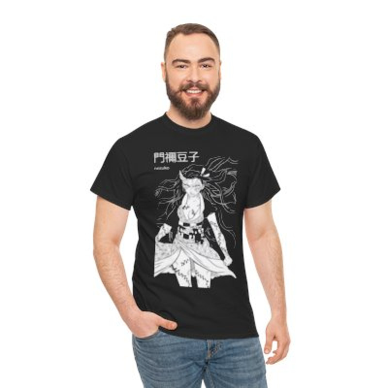 Demon Nezuko Unisex Heavy Cotton Tee Casual Classic.jpg
