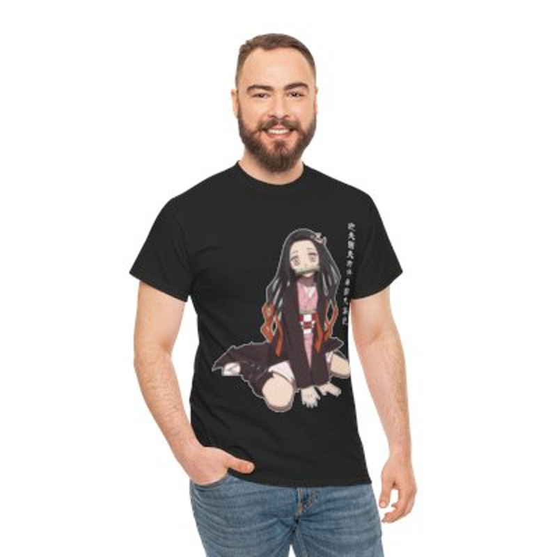 Demon Slayer Girl Nezuko Unisex Heavy Cotton Tee_yy.jpg