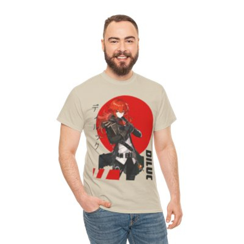 Diluc Unisex Heavy Cotton Tee Casual Classic Fabric.jpg