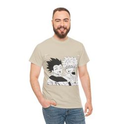 gon and killua hxh heavy cotton tee casual