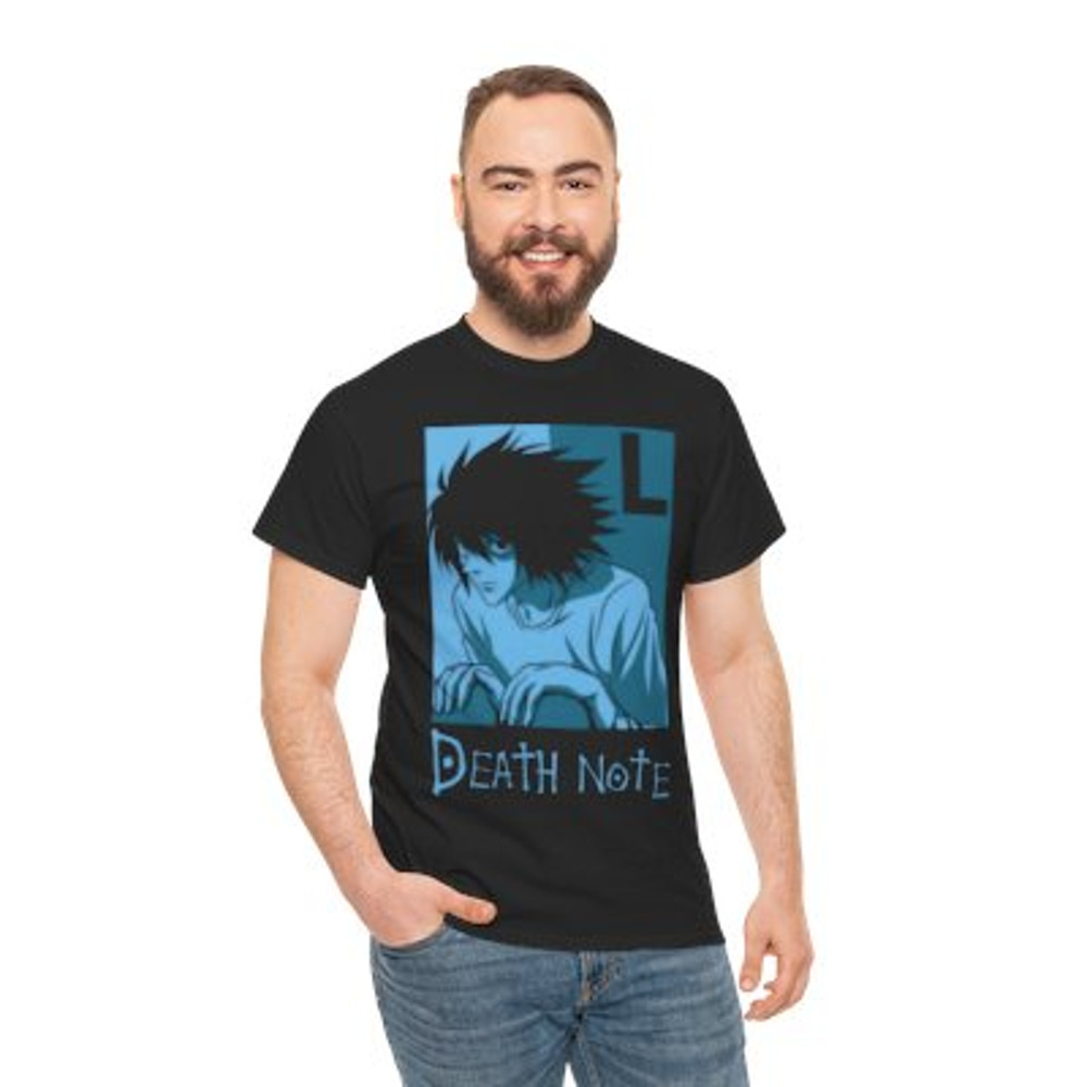 L lawliet - Death note Unisex Heavy Cotton T.jpg
