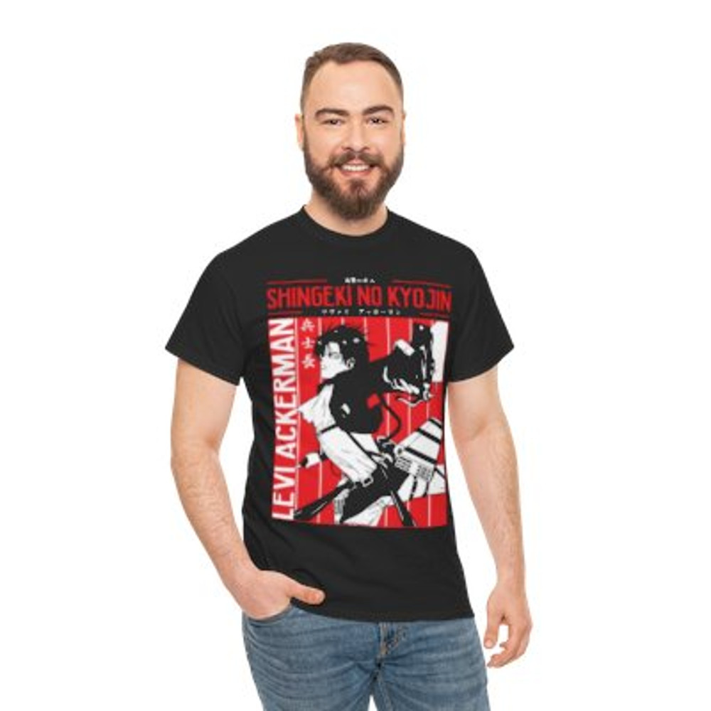Levi Ackerman Unisex Heavy Cotton Tee Casual Classi.jpg