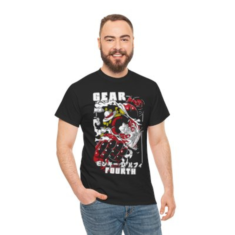 Luffy Gear Fourth Unisex Heavy Cotton Tee Casual_yy.jpg
