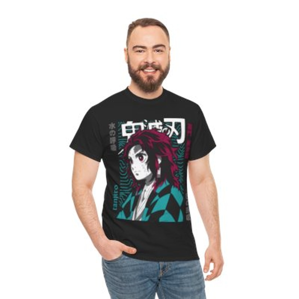 Tanjiro Demon Slayer Unisex Heavy Cotton Tee Casualjpg