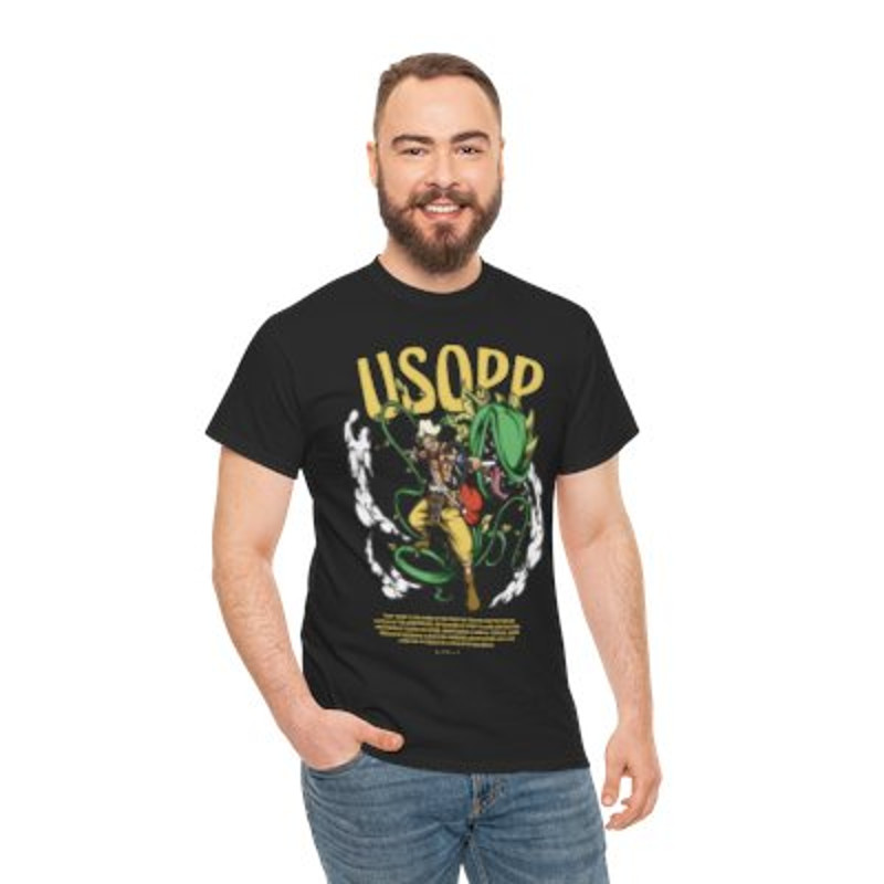 Usopp One Piece Unisex Heavy Cotton Tee Casual_yyth.jpg