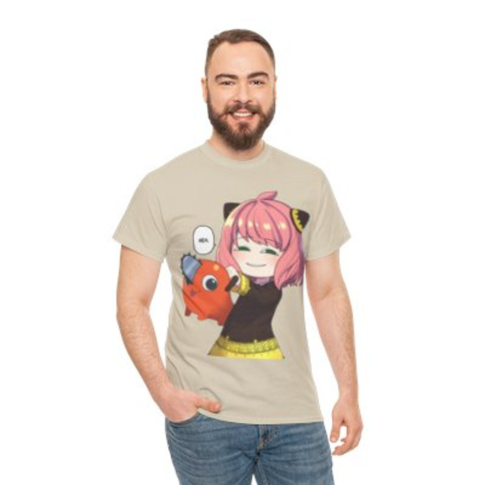 Anime Cute Anya Forger and Pochita Crossover Unisex.jpg
