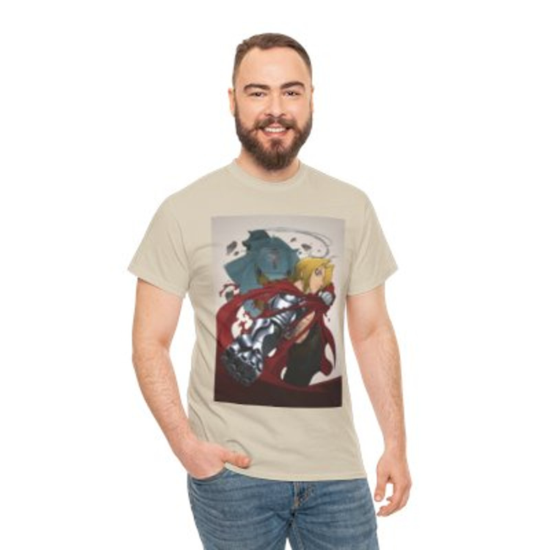 Anime FMA Edward and Alphonse Unisex Heavy Cotton_y.jpg