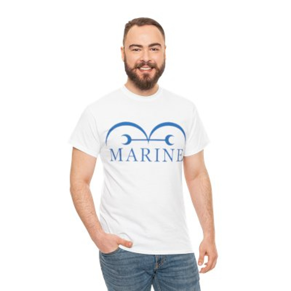 Anime Marine Logo Unisex Heavy Cotton Tee Casual_yy.jpg