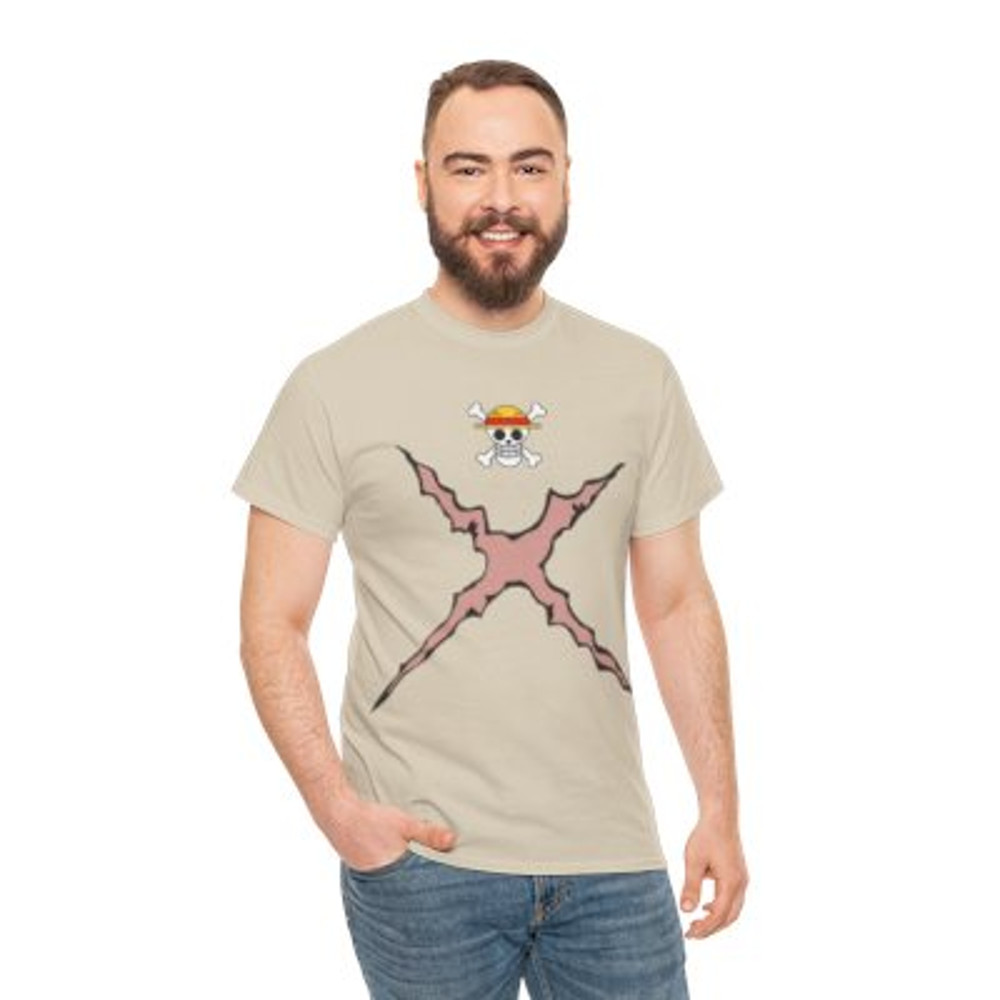 Anime Mugiwara No Luffy Scar Unisex Heavy Cotton_yy.jpg