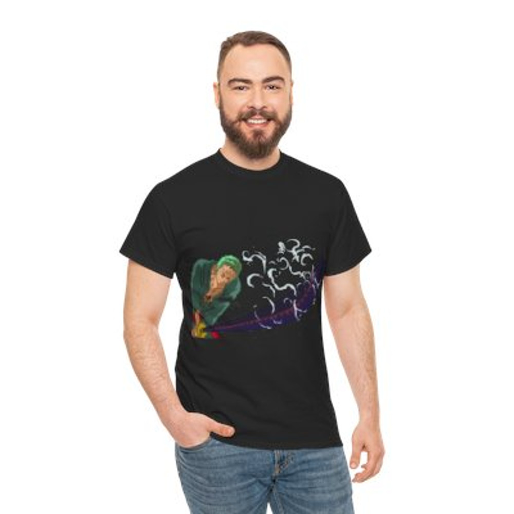 Anime Roronoa Zoro Attack Unisex Heavy Cotton Tee_y.jpg
