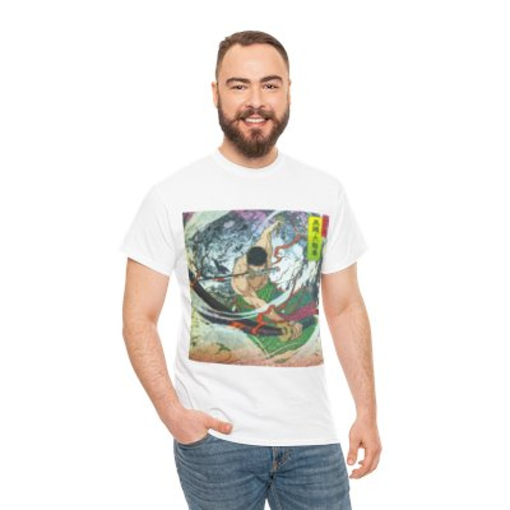 Anime Roronoa Zoro W Unisex Heavy Cotton Tee_yythkg.jpg