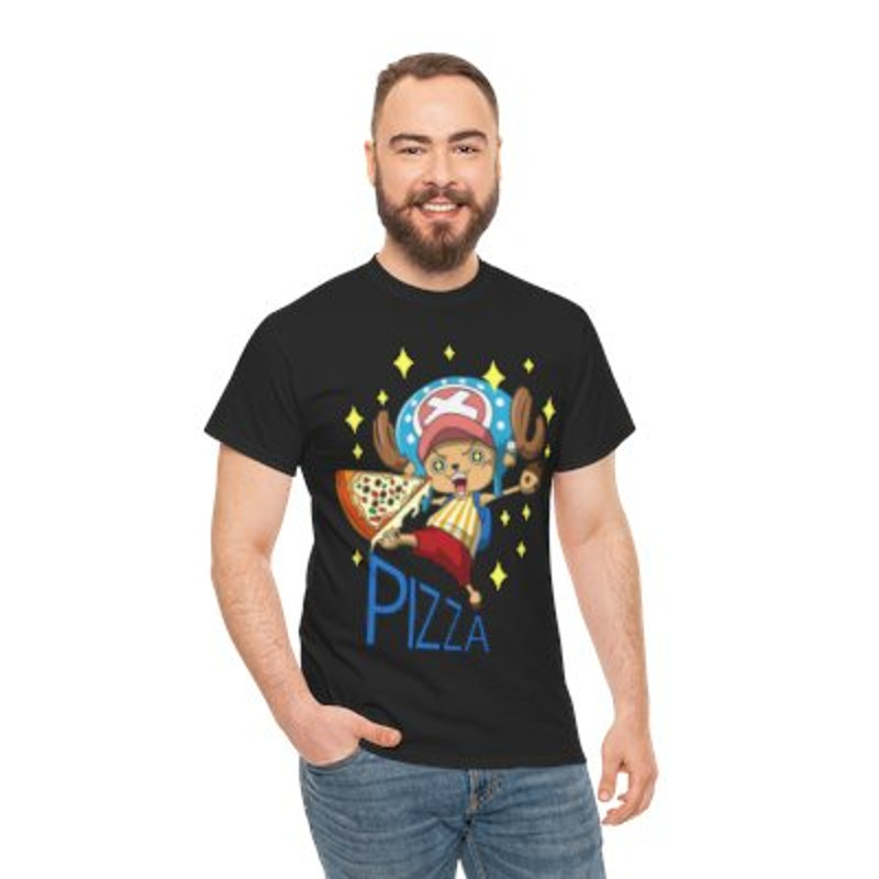 Chopper And Pizza - One Piece Anime Unisex H.jpg