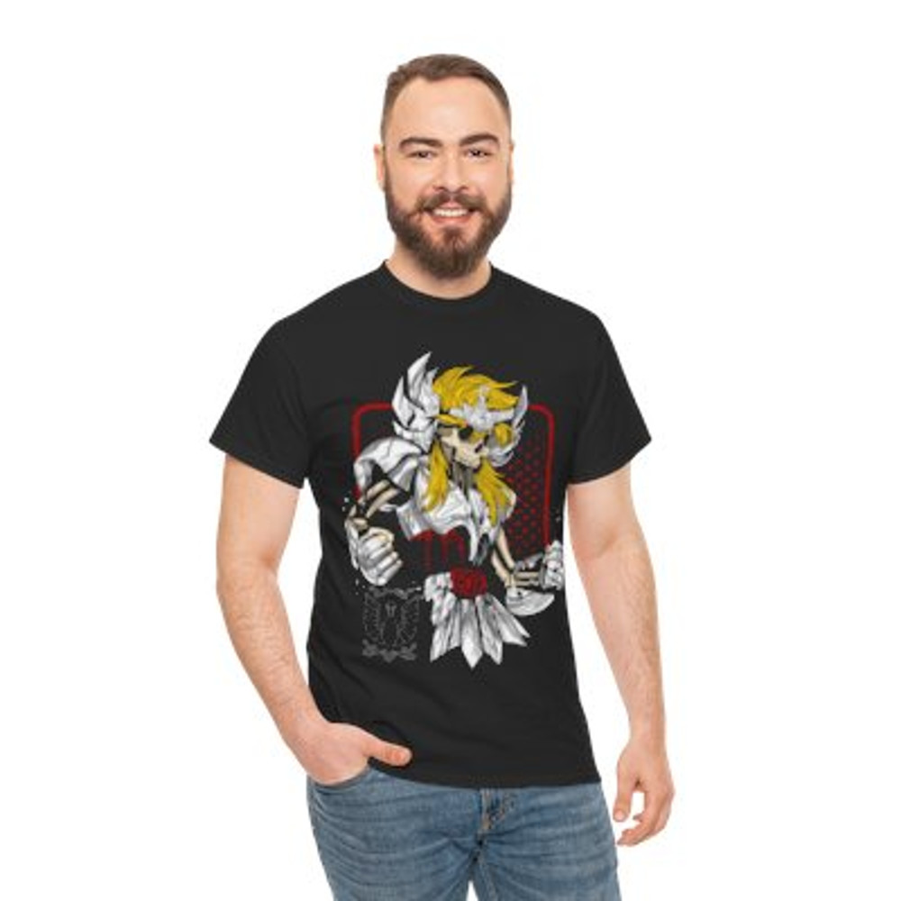 Cygnus Hyoga Unisex Heavy Cotton Tee Casual Classic.jpg