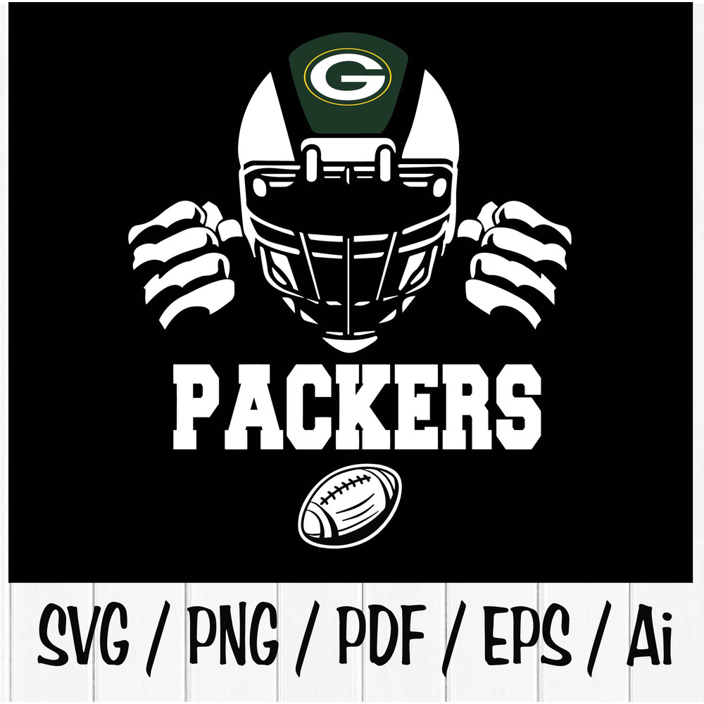 Helmet Greenbay Packers Instant Digital Download SVG PDF PNG EPS Ai 0
