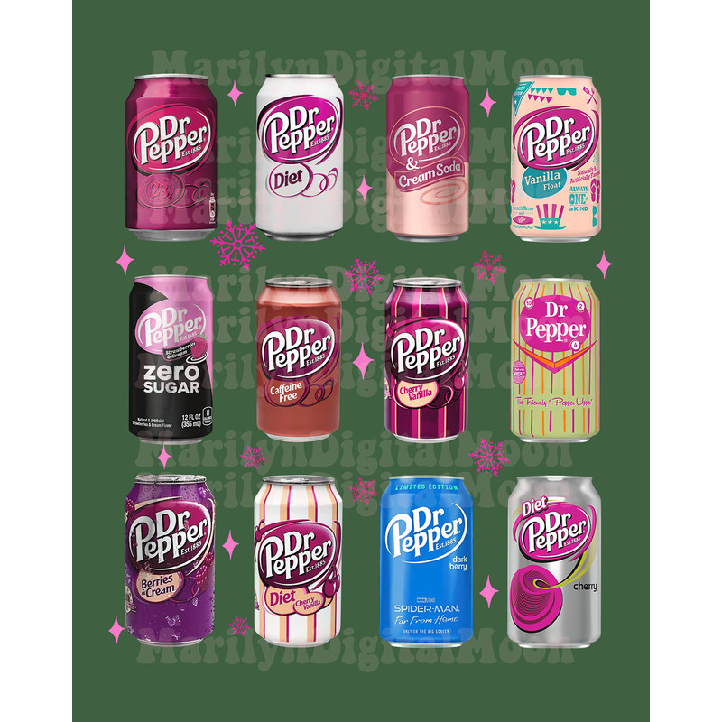 Christmas Dr Pepper PNG, Trendy soda Png, Vintage Soda Canned Png, Gifts..jpg