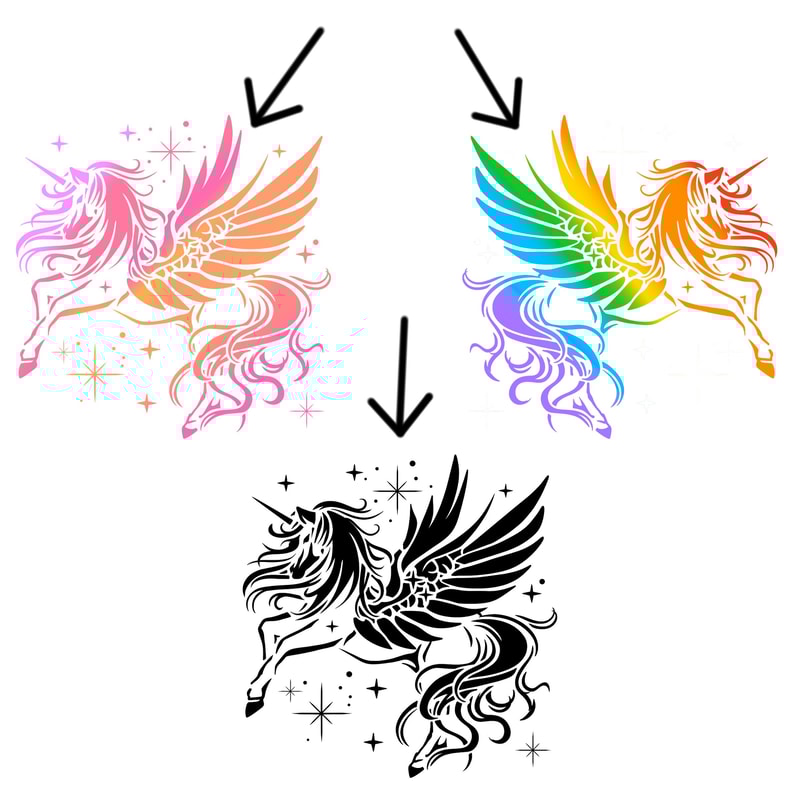 Colorful Alicorn Unicorn Pegasus Cricut Sublimation SVGPNG Digital Download for DIY Crafts.jpg