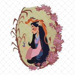mulan princess svg, cute princess svg, mulan svg, mulan birt