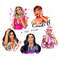 Cardi B bundle of 5 PNG, Cardi B hand drawn sublimation designs, digital file, instant download.jpg