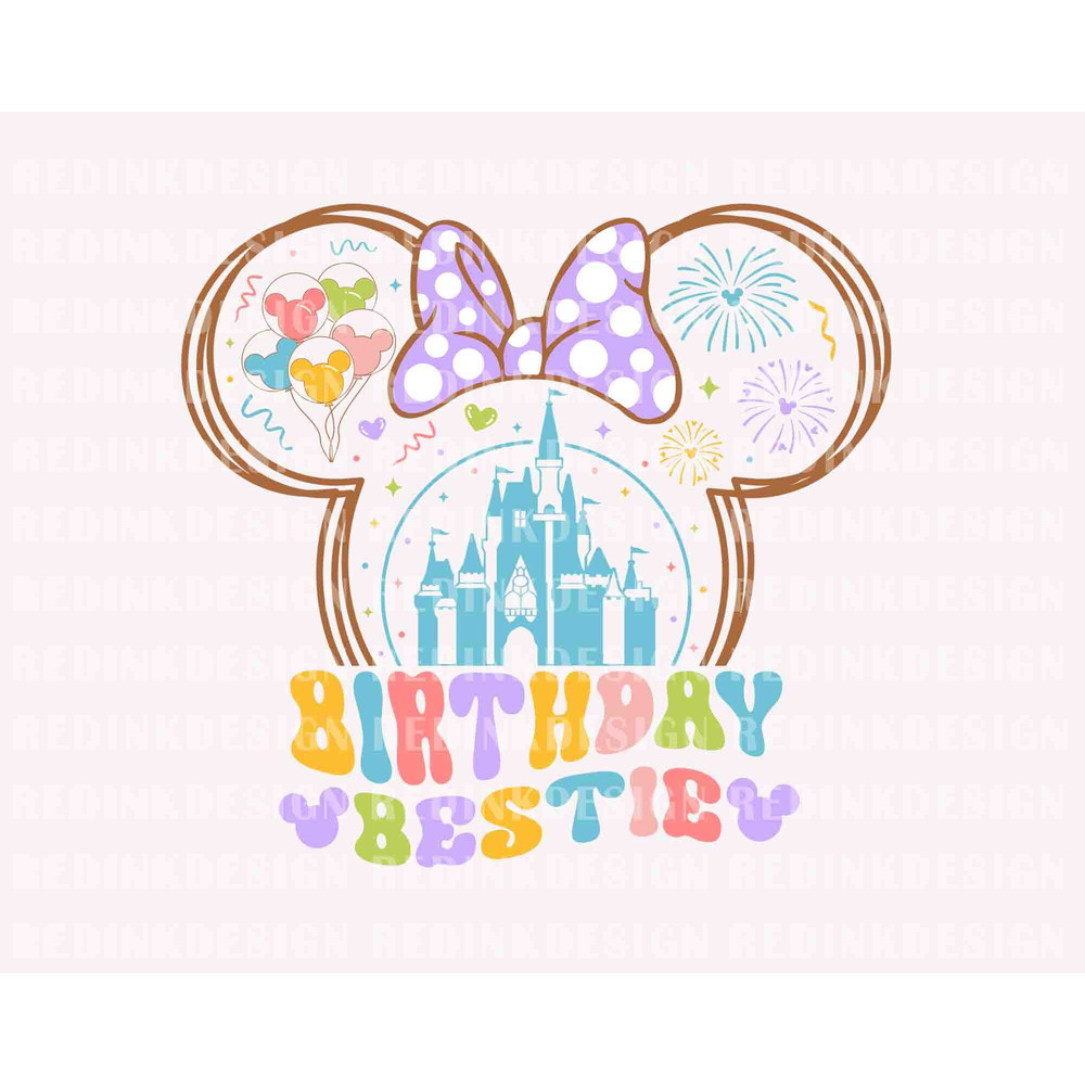 Birthday Bestie Svg, Friendship Svg, Birthday Shirt Svg, Magical Castle Svg, Birthday Trip Svg, Birthday Party Svg, Digital Download.jpg