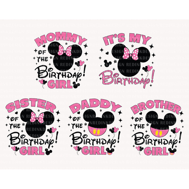Bundle Birthday Girl Svg, It's My Birthday Svg, Birthday Shirt Svg, Mouse Birthday Svg, Birthday Party Svg, Digital Download, Mouse Head Svg.jpg