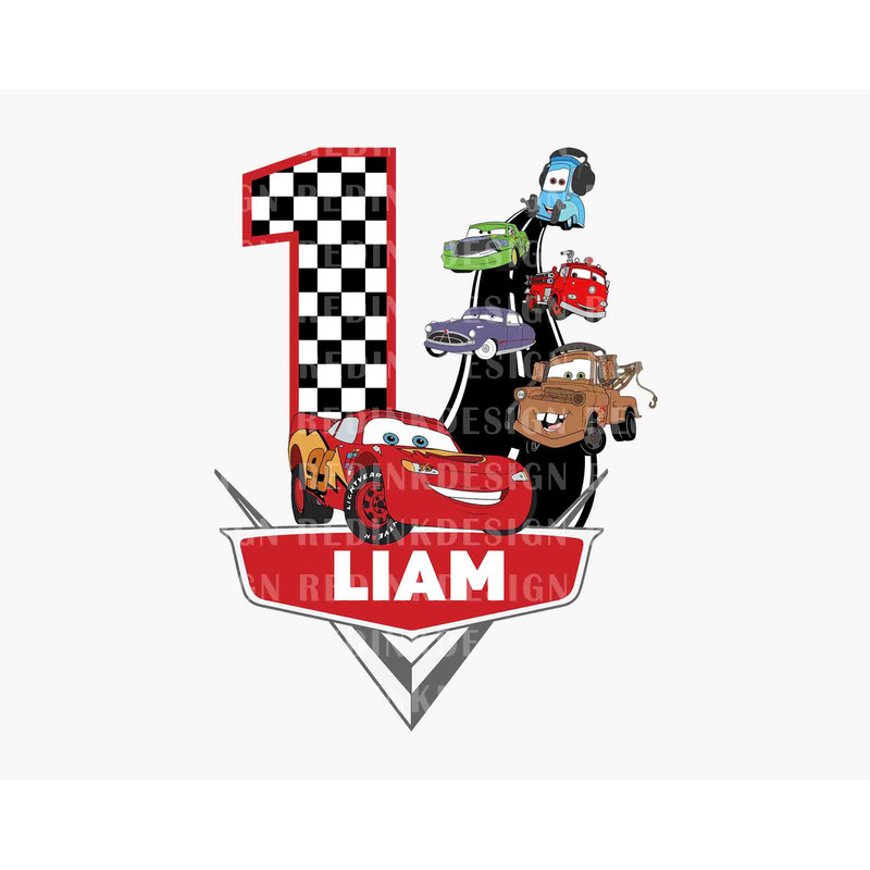 Personalized Birthday SVG, Cars Birthday Svg, Magical Kingdom Svg, Birthday Squad Svg, Family Matching Shirt Svg, Car Sublimation Design.jpg