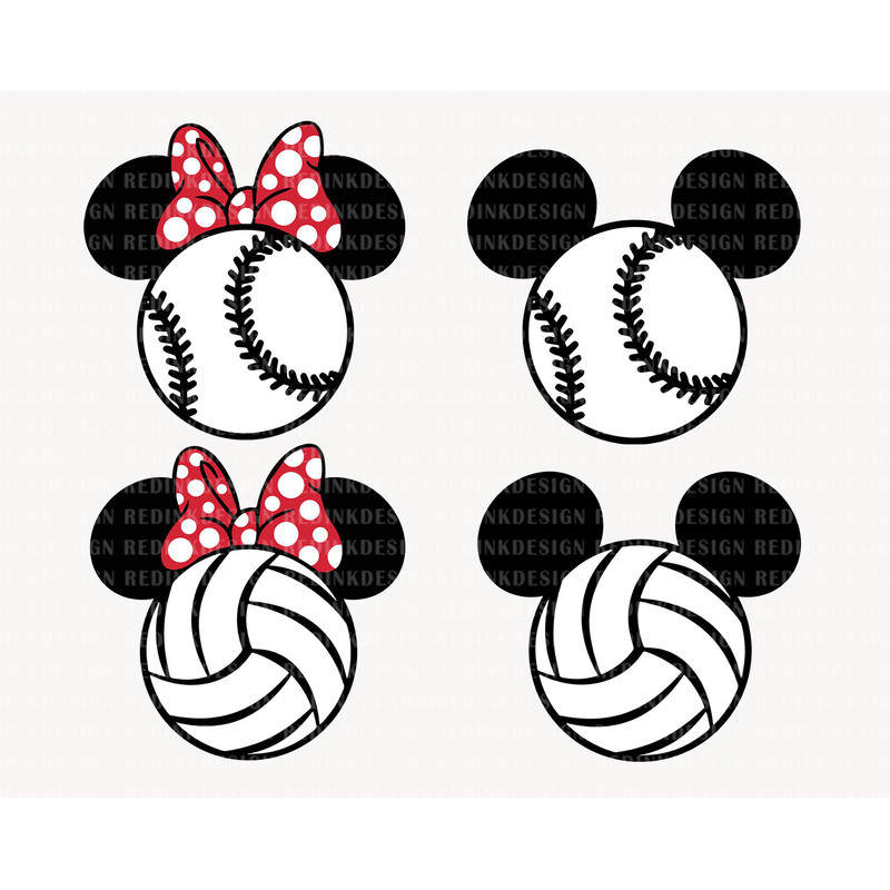 Mouse Head Bundle Svg, Mouse Baseball Svg, Mouse Volleyball Svg, Family Vacation Trip Svg, Mouse Head Svg, Vacay Mode Svg, Family Shirt.jpg