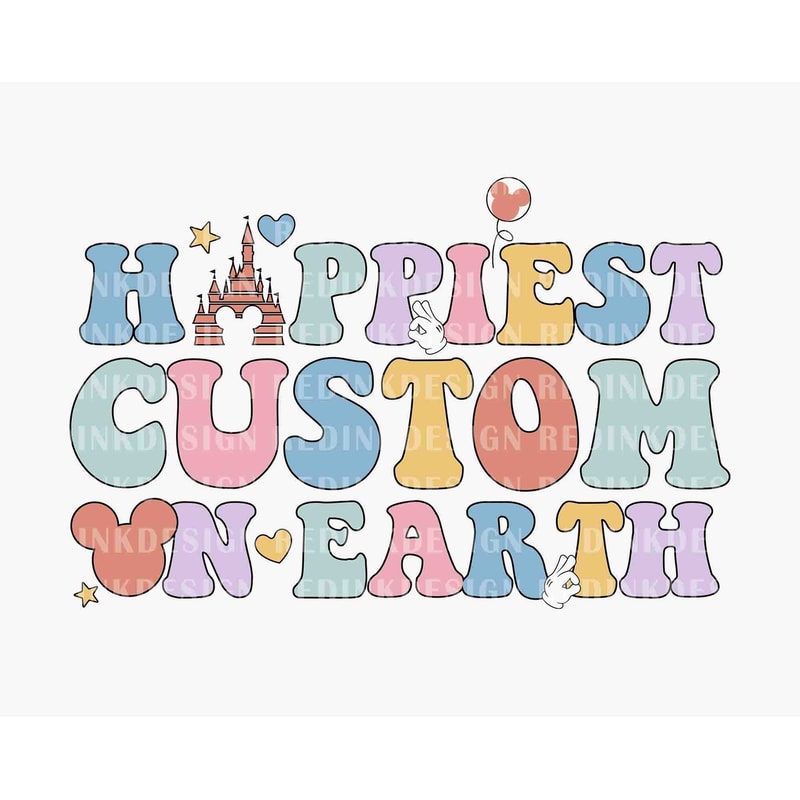Personalized Happiest On Earth Svg Png, Happiest On Earth Svg, Family Trip Svg, Family Vacation, Custom Family Trip Svg, Magical Castle Svg.jpg