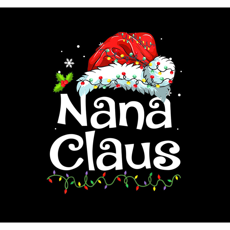 Nana Claus Png, Family Matching Xmas Light Png.jpg